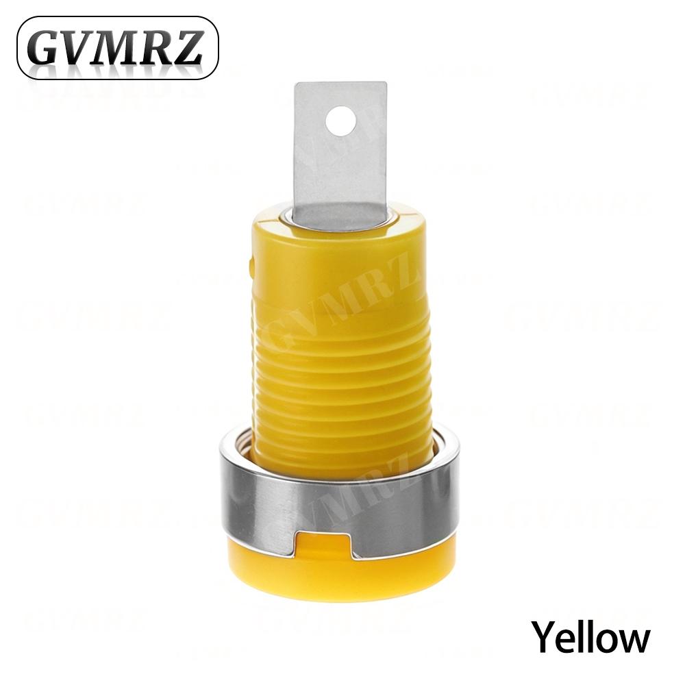 

5PCS 4MM Banana Plugs Female Jack Socket Plug Wire Connector Multimeter Socket Banana head Female жёлтый