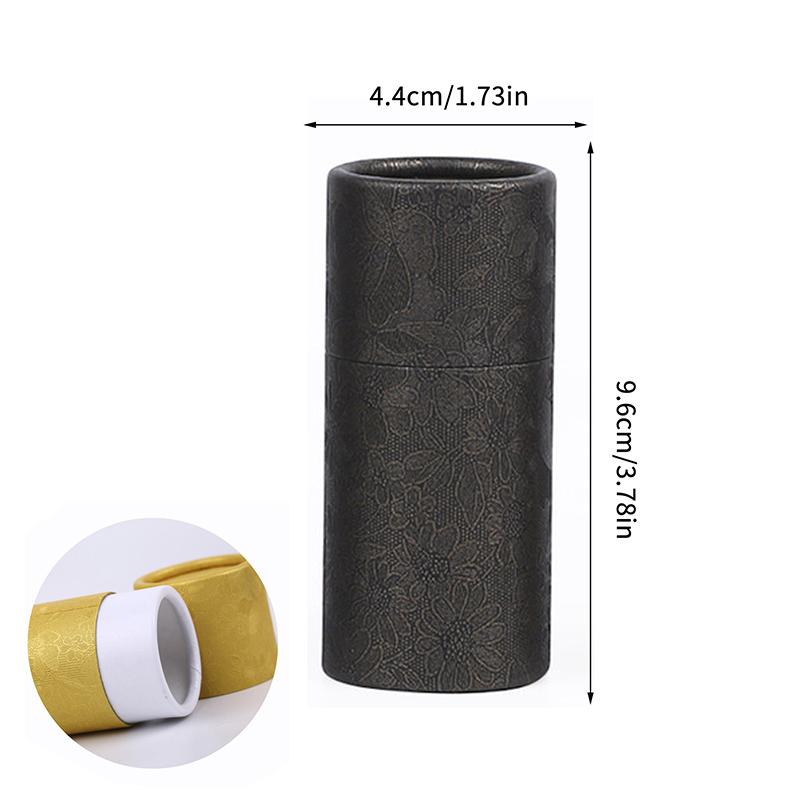 Kraft Paper Tube Jar 10ml 20ml 30ml Cylinder for Essential Oil Bottle Secure Packaging Box for Travel and Gift Wrapping