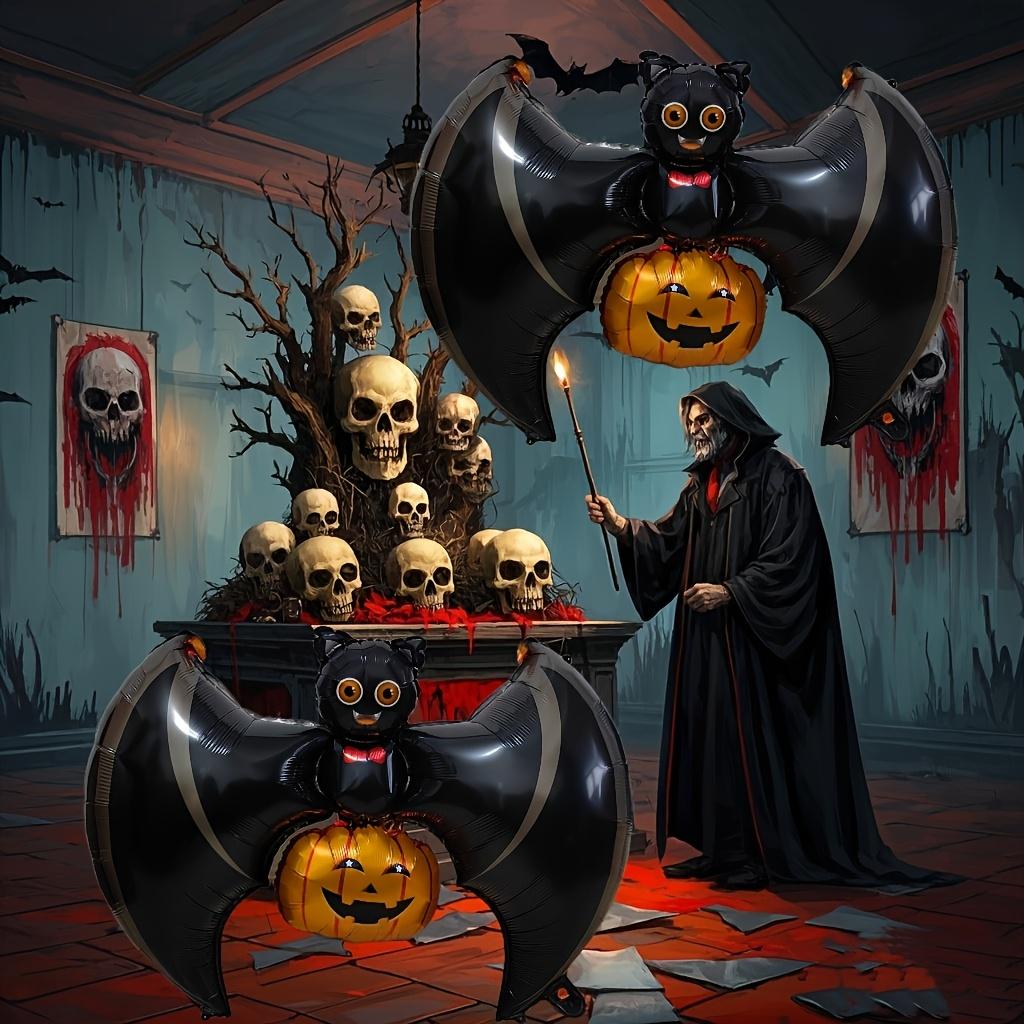 1/5/10/20pcs Halloween Bat Lift Pumpkin Balloon Decor Suspends Pumpkin for Party Scene Supplies Gift Spooky Effect Photo Prop