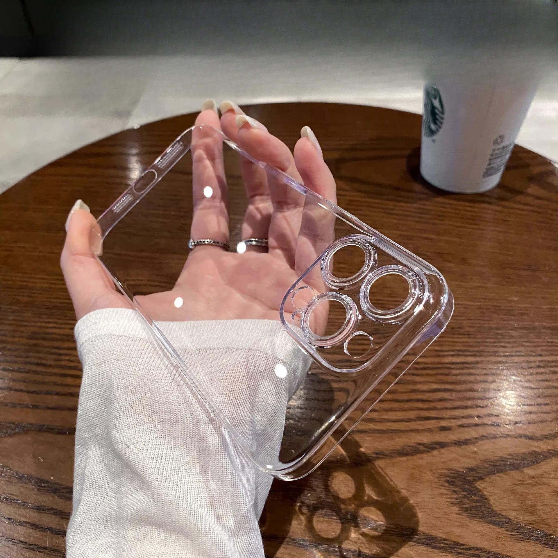 

Подходит для чехла для мобильного телефона Apple 16 IPhone 14 Promax с защитной пленкой для объектива 13 Ультратонкий прозрачный полностью закрывающий ПК жесткий чехол 15 iPhone12Promax