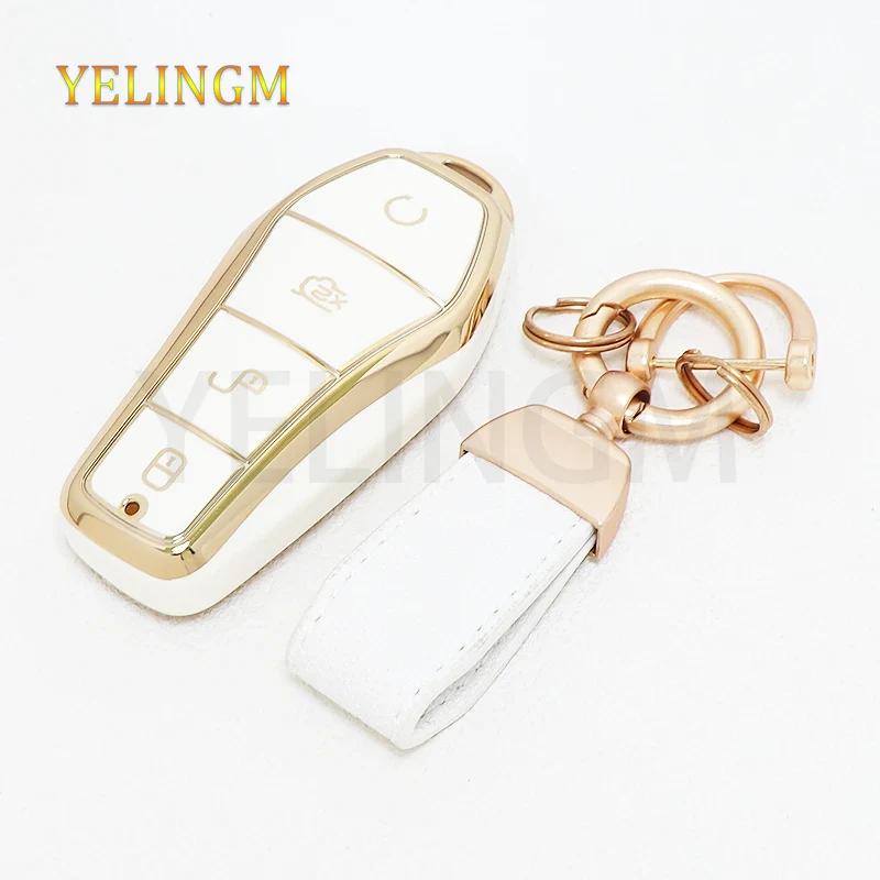 Tpu Car Key Case Cover Shell For Byd Song Plus Atto 3 Han Ev Tang Dm Qin Seal Dolphin Remote Fob Holder Keychain Accessories