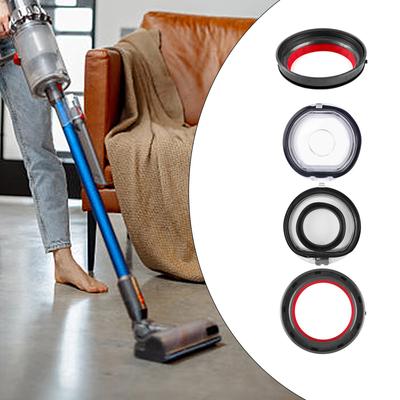 Passend für V7 V10 V11 Staubsauger Unterer Deckel Oberer Fester Dichtungsring des Staubbehälters Ersatz Staubauffangzubehör
