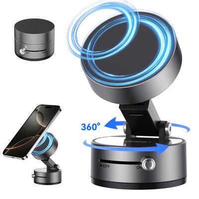 Mini 360° Vakuum Doppelseitiger Magnetischer Saugfußhalter Faltbare Küche Lazy Handyhalterung Für iPhone Android Smartphone