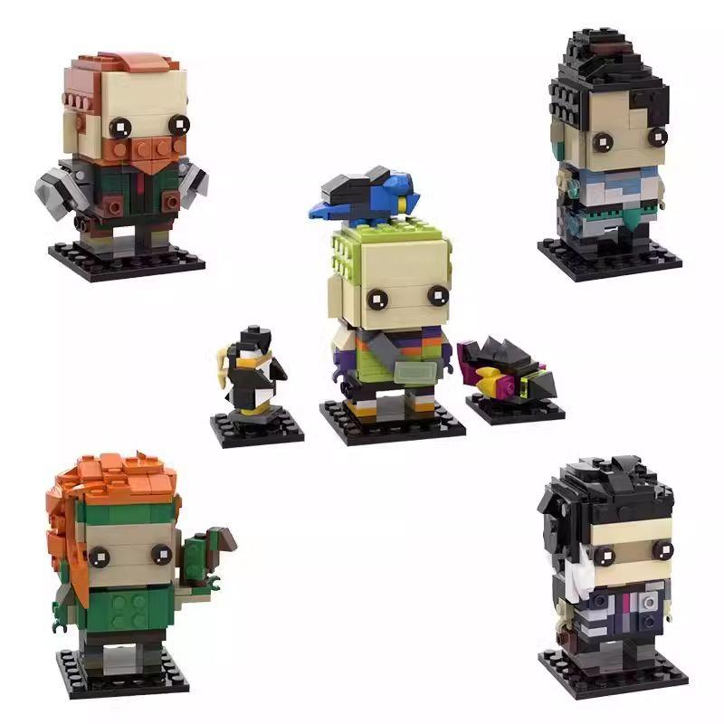 MOC Fearless ContractValorant Assembled Building Blocks Square Head Doll Children's Building Blocks Toy