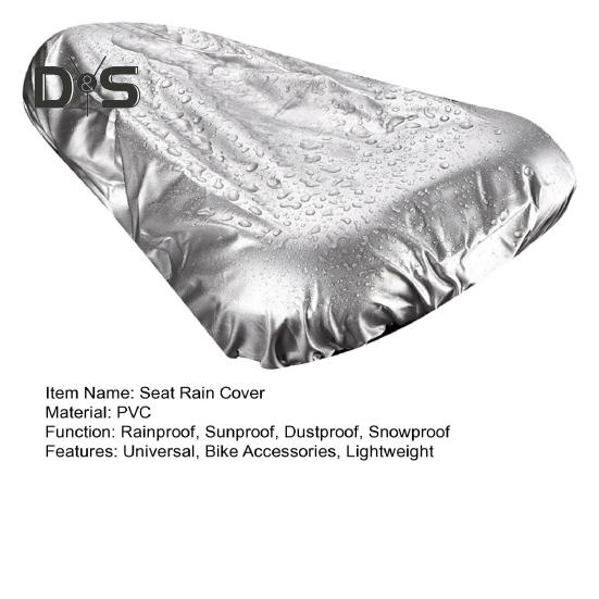Bicycle Seat Rain Cover Waterproof PVC Foldable Lightweight MTB Mountain Road Bike Saddle Cushion Dust Snow Sun Protection Cover