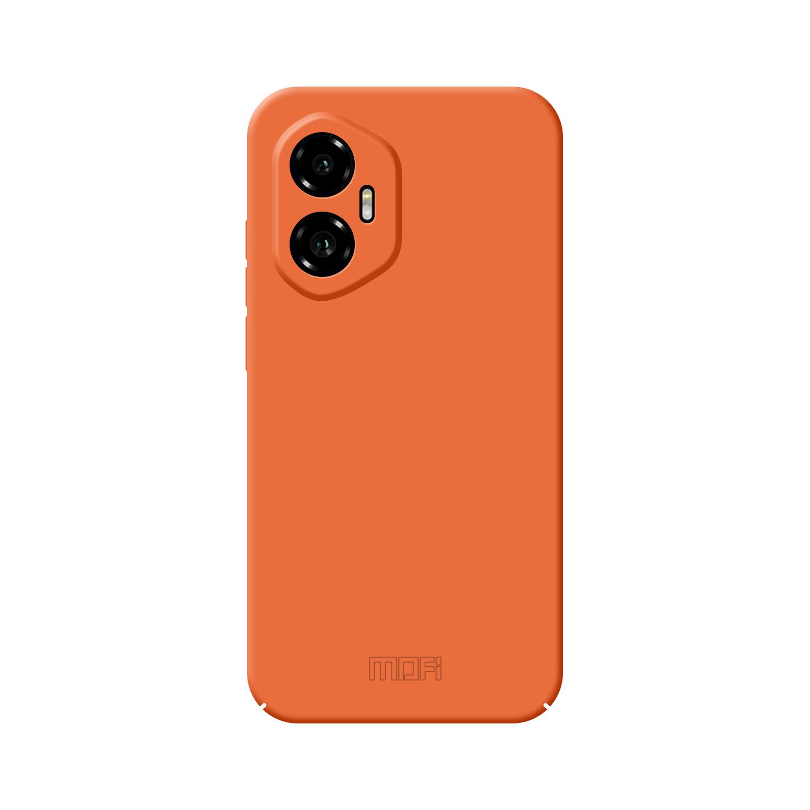 

For Honor 300 Phone Case MOFI JK Qin Series Skin-Touch Matte Anti-fingerprint Back Cover Orange