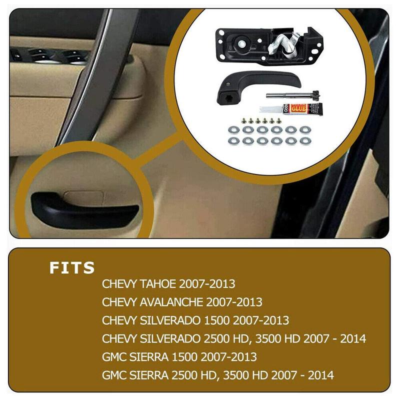 20833606 Driver Side Interior Door Handle for Chevy Silverado/GMC Sierra 1500 2500 3500 2007-2013 Tahoe/Yukon 2007-2014