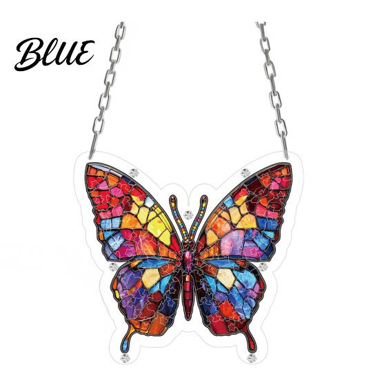 Window Hanging Decoration Acrylic Puzzle Butterfly Suncatcher for Window Stained Glass Jigsaw Decorative Ornament Indoor Outdoor