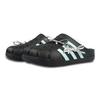 Adidas ADILETTE CLOGS Abrasion Resistant Closed Toe Slippers Unisex Black Green GZ5886(Team1311-)