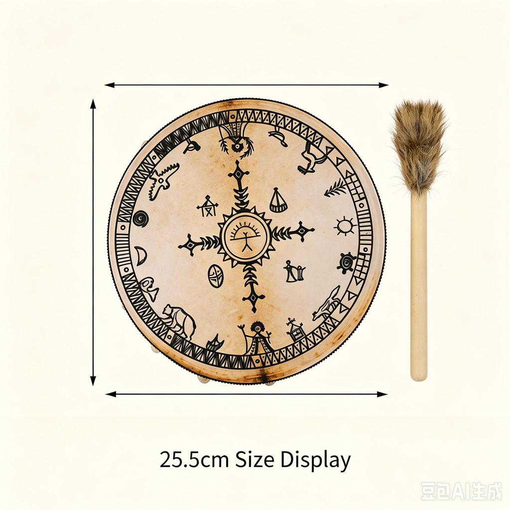 Boho Style Hand‑Beat Drum Home Decor for Entertainment Gathering