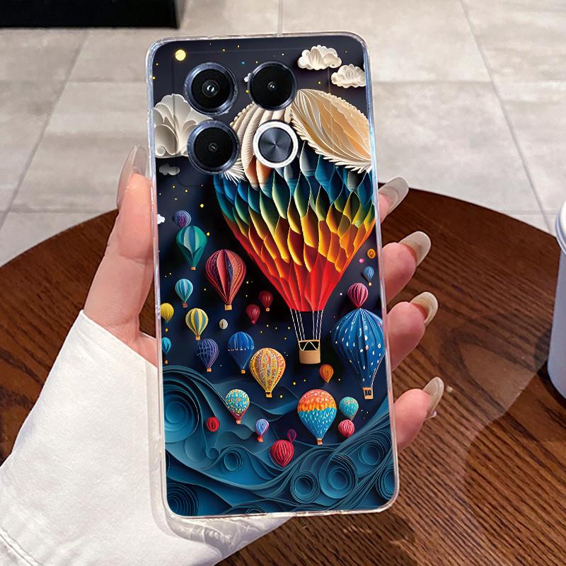 Jelly Casing For Infinix Note 40 5G X6851 X6852 Fundas Capa Clear Silicone Soft TPU Back Cover Cute Cat Rabbit Heart Phone Case