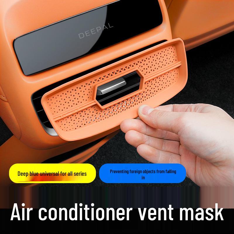 Dark Blue SL03/S07/L07/S05 Rear AC Vent Protective Covers for Car Accessories.