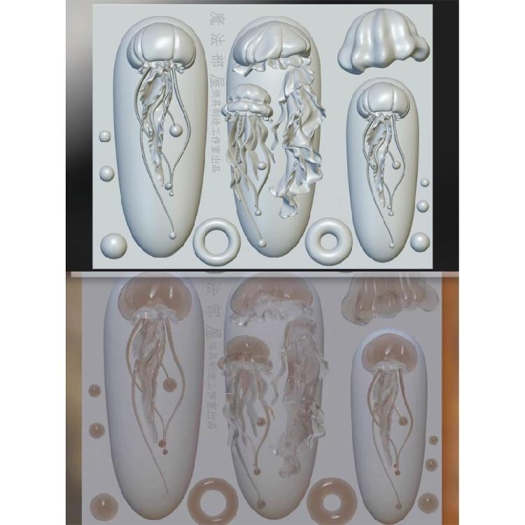 Silicone Resin Molds Silicone Manicures Moulds Nail Decoration Molds for DIY