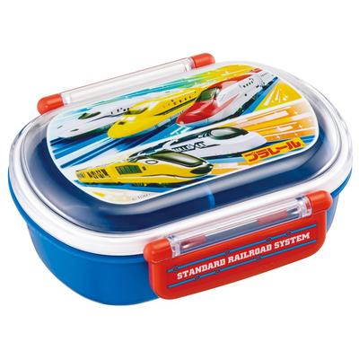 Lunch 1 with Fluffy Meal Made In Plarail 24 Kids' Box, Tier, 360ml, Inner, Dome-Shaped, Container, Antibacterial, Japan, Series, QAF2BAAG-A