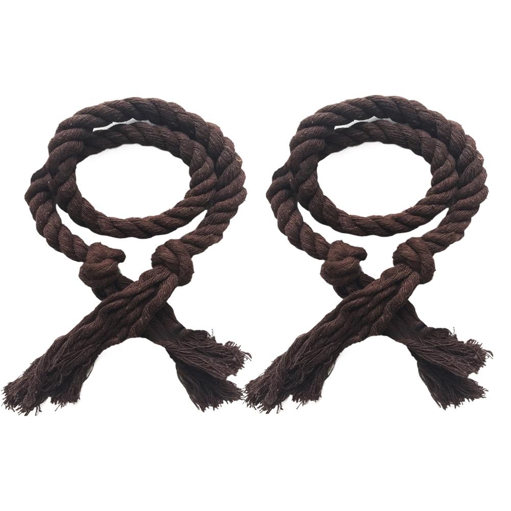 2PCS Curtain Tiebacks Wide Application Curtain Ties Anti-scratch Tassel Decor Cotton Flax Exquisite Curtain Ropes