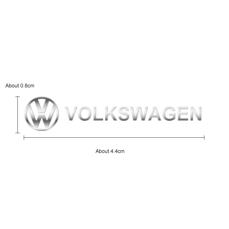 Car Interior Decoration Decals 3D Metal Emblem Stickers For VW Volkswagen R Scirocco Jetta Beetle Golf Passat Polo Touran Tiguan Zj1
