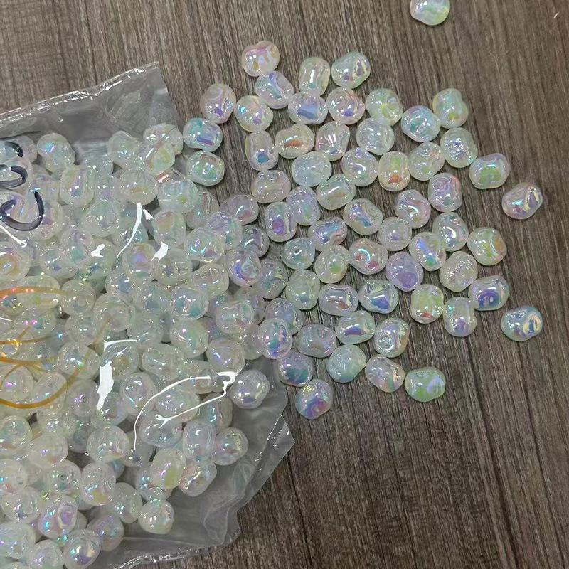 Pearlescent Mermaid Iridescent Acrylic Beads for DIY Jewelry Making