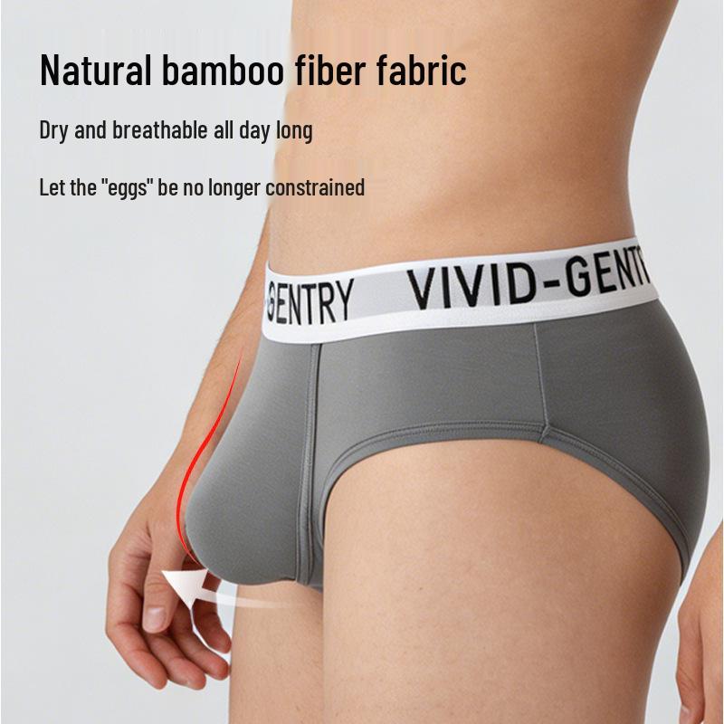 Men's Breathable U-Convex Pouch Triangle Underwear with Waistband