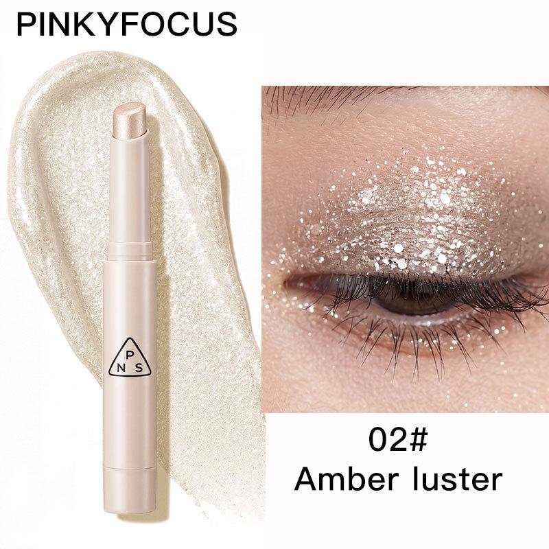 Star Diamond Waterproof Glitter Eyeshadow Stick - Long-lasting, Sweatproof, Pearl Shine.