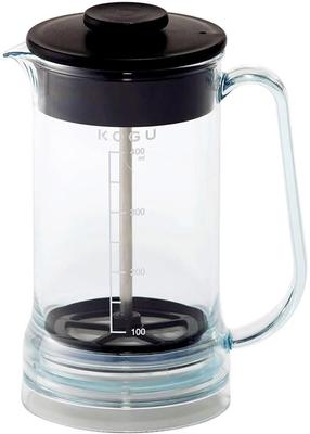 Coffee Tools KOGU Shimomura Planning Unbreakable French Press [Made In Japan] Removable Bottom Easy To Clean Fine Powder Reduction Scale Included