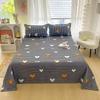 Flower Printed Flat Bed Sheets for Double Bed Single/Queen/King Reactive Printed Top Sheets for Beds sabanas cama Bed Linen