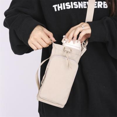 Small Square Bag Mobile Phone Bag Water Cup Bag Single-shoulder Hand-held Drawstring Bag Casual Backpack