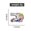 Wine Not? Enamel Pins Custom Cute Blond Girl Brooches Lapel Badges Clothes Funny Jewelry Gift for Friends