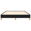 Vidaxl Bed Frame Without Mattress, Black, 140X190 Cm, Upholstered