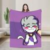 Acenixs Gaming Knitted Blanket Cartoon  Flannel Throw Blanket Home Couch Decoration Soft Warm Bedspreads,