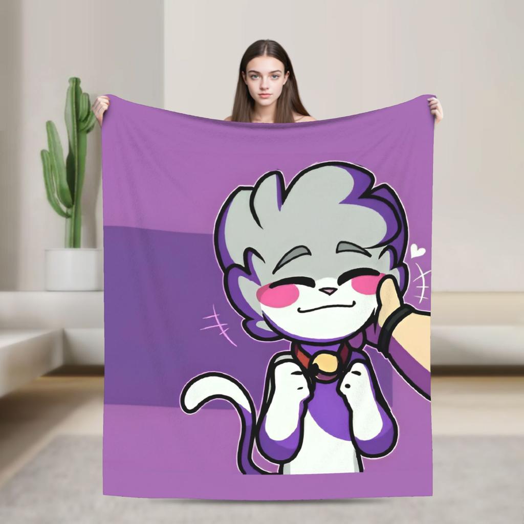 Acenixs Gaming Knitted Blanket Cartoon  Flannel Throw Blanket Home Couch Decoration Soft Warm Bedspreads,