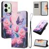 For Oppo Reno14 Pro 5G (China)/Oppo Reno14 Pro 5G (Global) Wallet Case Pattern Printing PU Leather Phone Cover with Lanyard