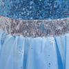 Prinzessin Kleid Mädchen Party Cosplay Blau Pailletten Kostüm Kleid Mädchen Mantel Mesh Kleider Weihnachten Party Cosplay Kostüm Kleider