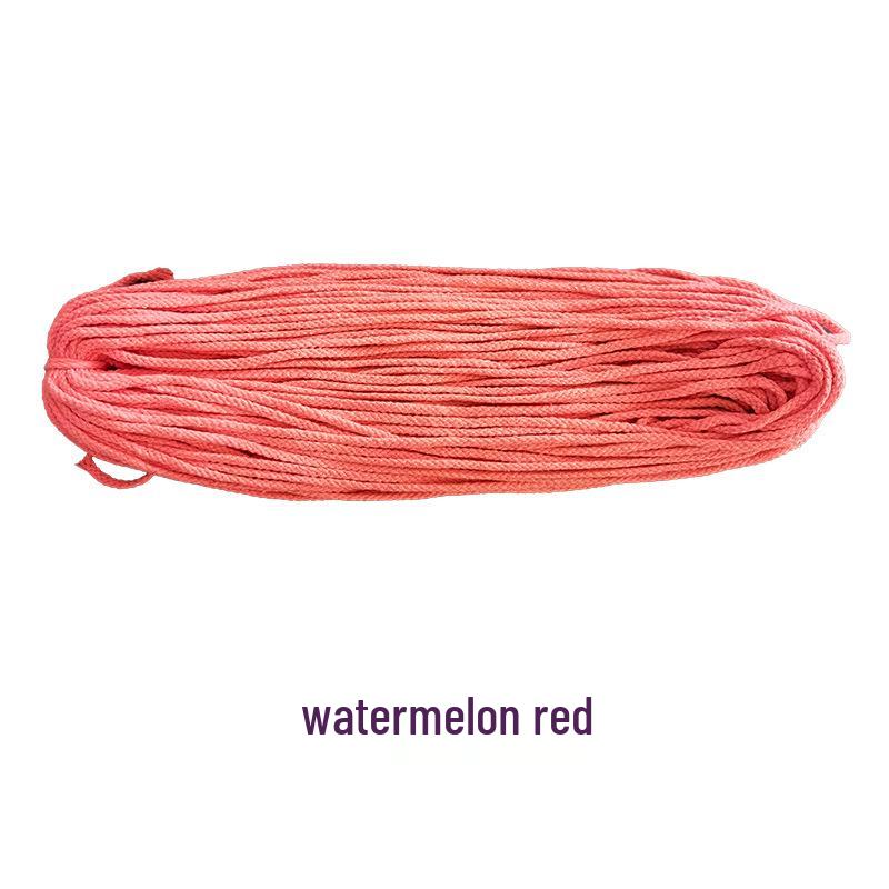 5mm Eight-Strand Hollow Cotton Rope for Handmade Weaving, Thick Drawstring Closure, Colored Pull Rope