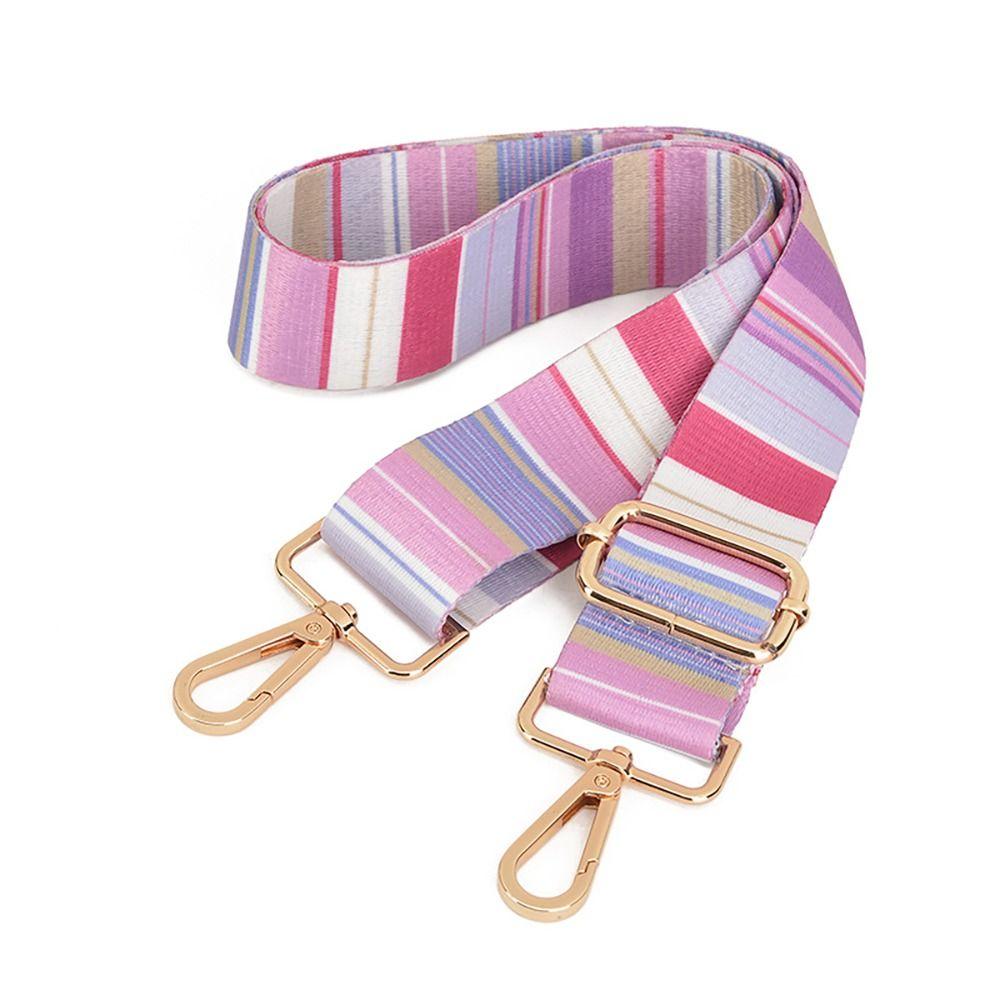 Nuova Tracolla Sostitutiva Donna Ragazza Strisce Arcobaleno Lunghezza Tracolla Regolabile Staccabile Borsa a Tracolla Accessori