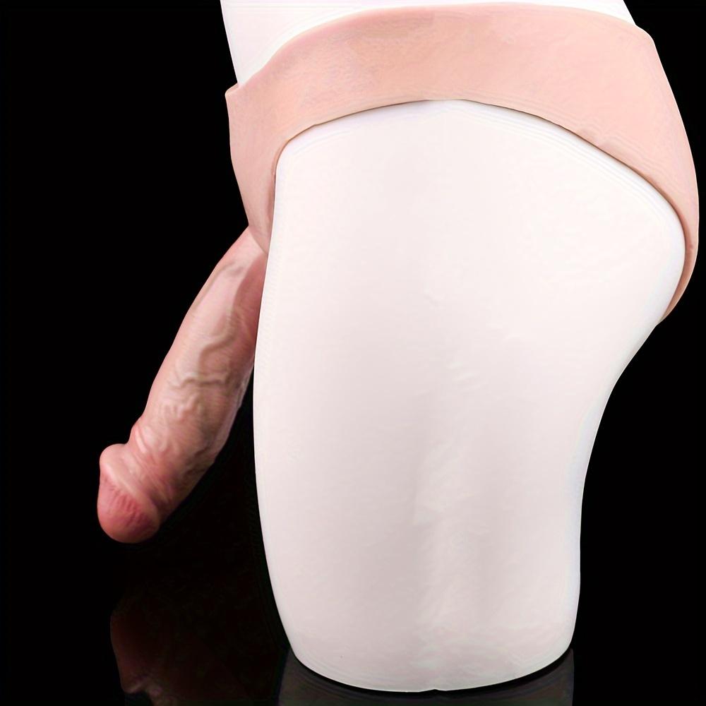 1pc Hollow Penis Sleeve Pants Big Dildos Triangle Underwear Wearable Simulated Penis Lesbian Sexual Products Super Realistic Dildos