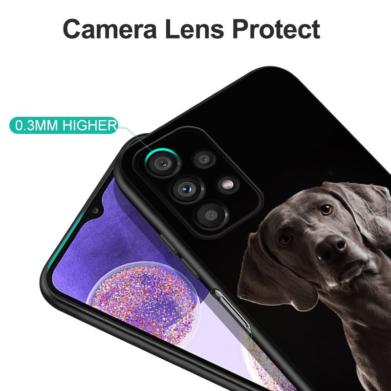 Black Tpu Case For Vivo Y1S U10 S1 2019 PRO Z3i Z1 Z1i Z1X X50 Lite X60 X70 X21S 4G 5G 2020 weimaraner