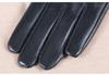 Women's Winter Velvet-Lined Lambskin Gloves - Korean Style, Windproof, Cute Rabbit Fur, Touchscreen Compatible.