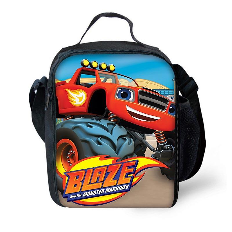 Kreskówka 3D Gry Blaze Monster Machines Dziecięcy Plecak Szkolny z Torbami na Lunch , Piórnikami , Tornistrami dla Chłopców Dziewcząt Najlepszy Prezent