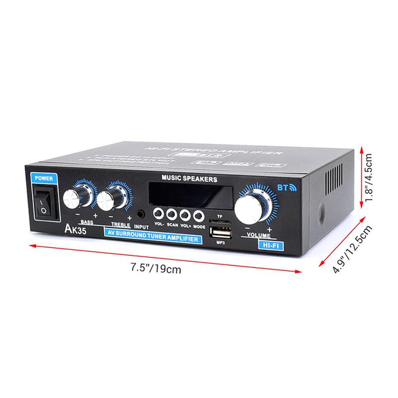 AK35 Bluetooth USB Two-Channel Digital Amplifier