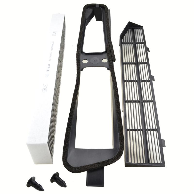 Cabin Air Conditioning Filter with Bracket for 1999-2010 Jeep Grand Cherokee L6 V6 V8 82208300 Air Filter Replacement Part