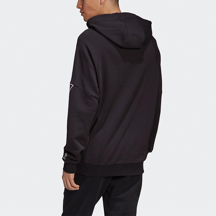 adidas Originals Trefoil BG TF Out Hoodie Casual Sport Pullover Sweatshirt Men Tops Black GE0823
