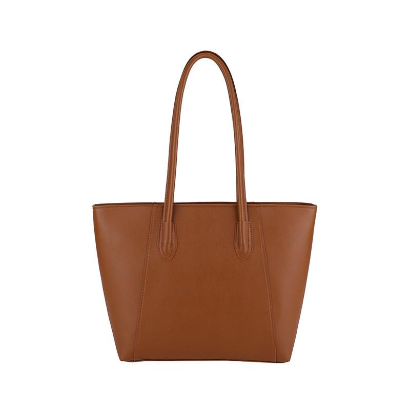 Fashionable Women's Pu Shoulder Tote Bag Spacious Commuter Bag With Zipper Closure