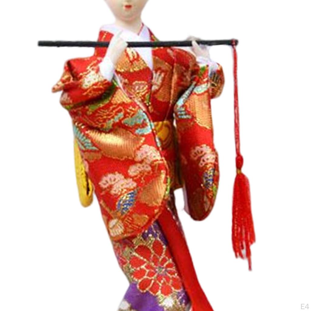 11 Inch Japanese Geisha doll 27cm Asian Kimono Figurine Decoration Gift