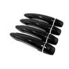For Nissan Qashqai J12   ABS black Carbon Fiber Chrome Car Door Handle Cover Stickers Styling Accessories