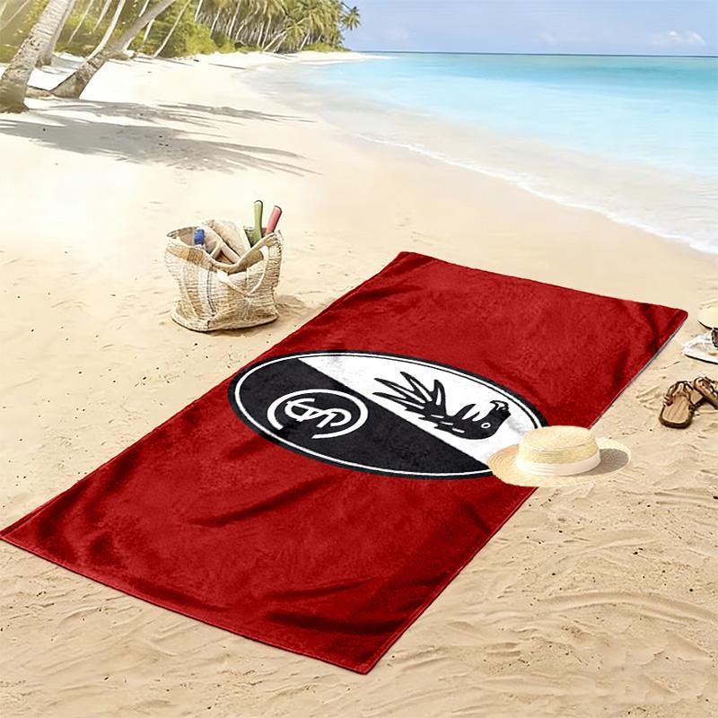 SC Freiburg Print Beach Towel, Large Soft Quick Dry Towel for Beach Camping Swimming