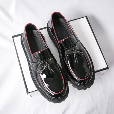 Fashion Spring Hot Selling Men's Thick Soled Loafers Fashion Tassel Design Men's Leather Casual Shoes Fashion Business Formal Shoes