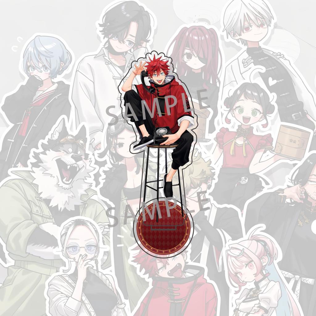 Anime Gokurakugai 15cm Acrylic Aruma Tao Saotome Nei Takarai Stand Figure Standing Model Desktop Bookshelf Decoration Gift