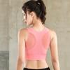 No-Rim Mesh Double-Layer Sports Bra: Quick-Drying, Shockproof, Stylish for Yoga & Running