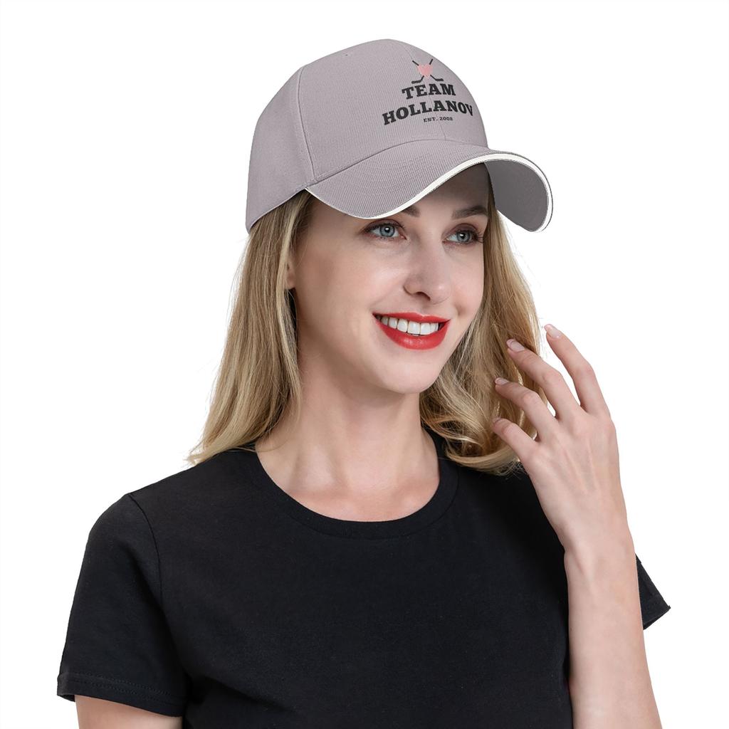 Heated Rivalry Team Hollanov Baseball Cap Hip Hop  Sandwich Cap Unisex Style Polyester Sun Cap Fishing