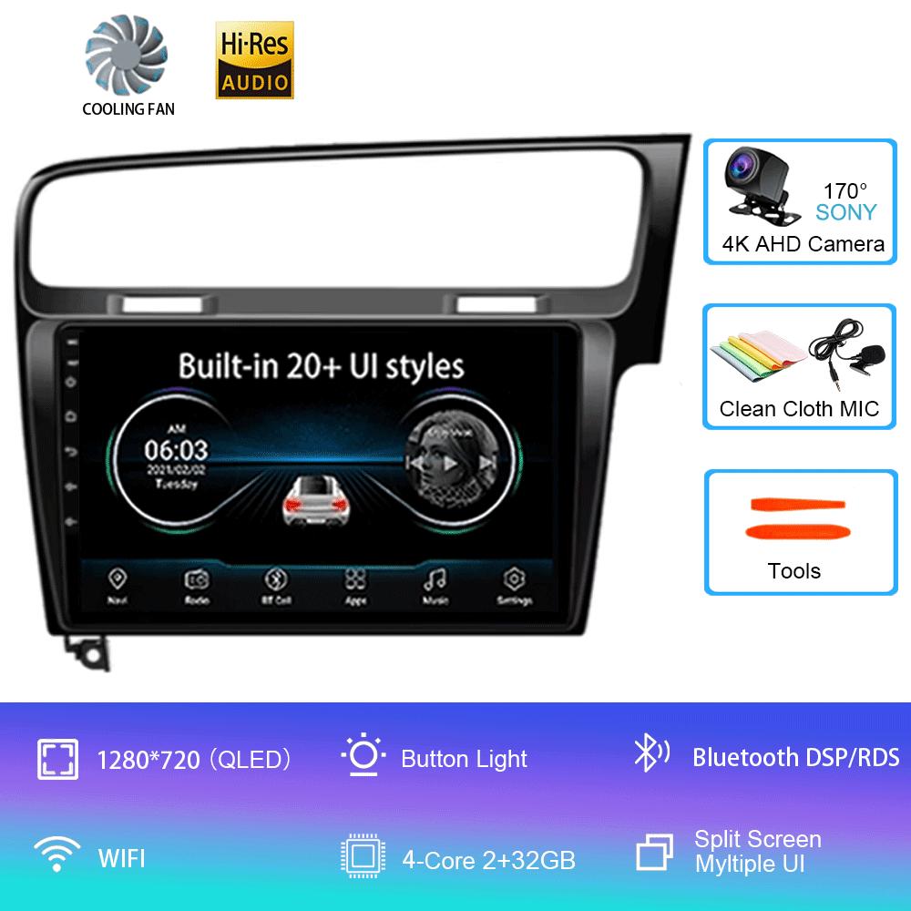 

Радио для Volkswagen VW Golf 7 MK7 GTI 2012-2021 Правый руль RHD Carplay Android 14 Авто Стерео Видео Плеер 2 din CHINA
